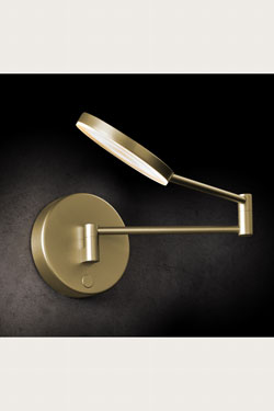 Plano WB applique liseuse articulée dorée