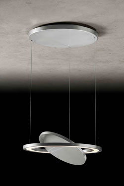 Supernova PW suspension éclairage directionnel en aluminium mat