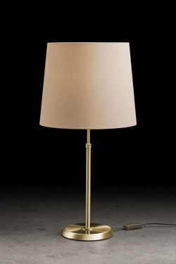 Classic table lamp in matt brass - Table lamps by Holtkötter