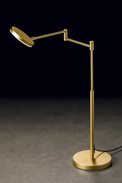 Plano T reading table lamp in anodised brass - Table lamps by Holtkötter