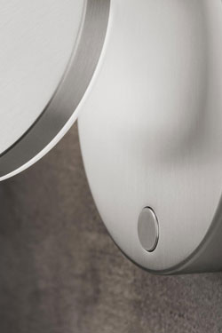 Plano modern wall light in matt aluminium finish