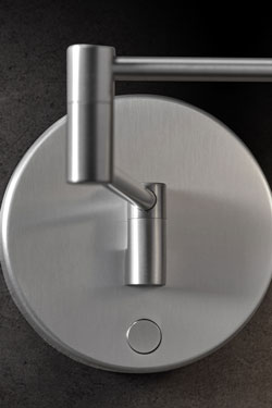Plano WB reading lamp in matt aluminium