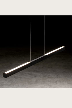 Xena suspension contemporaine réglable finition noire 120cm