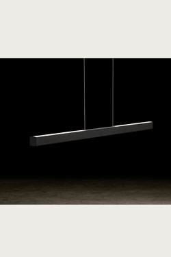 Xena suspension contemporaine réglable finition noire 120cm