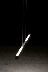 Xena suspension contemporaine réglable finition noire 120cm - Suspension by Holtkötter