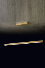 Xena suspension linéaire finition laiton 120cm - Suspension by Holtkötter