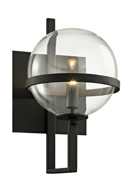 Applique contemporaine boule transparente Elliott - Applique by Hudson Valley