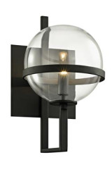 Applique contemporaine boule transparente Elliott - Applique by Hudson Valley