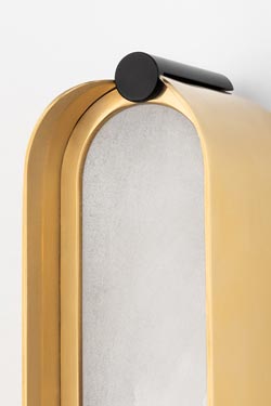 Applique dorée et diffuseur en albâtre Tribeca