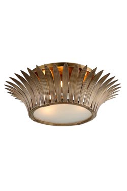 Romanov ceiling lamp in golden crown 63.5cm