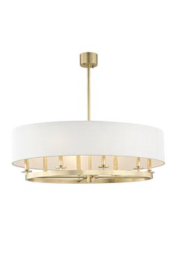 Durham classic-contemporary 8-light pendant - Chandeliers by Hudson Valley