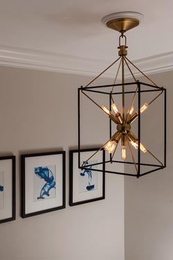 Glendale suspension lanterne dorée 31cm