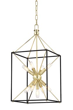 Glendale suspension lanterne dorée 31cm - Suspension by Hudson Valley