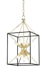Glendale suspension lanterne dorée 31cm - Suspension by Hudson Valley