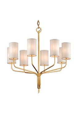 Juniper lustre chandelier doré 6 lumières