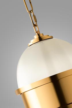 Broomley retro opal pendant 1-light
