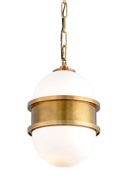 Broomley retro opal pendant 1-light - Pendants by Hudson Valley