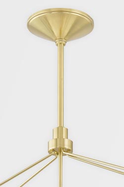 Glendale pendant lantern gold 31cm