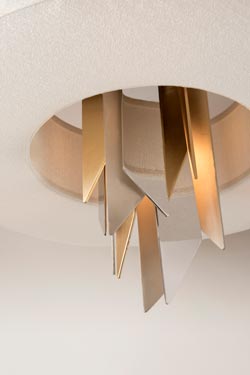 Modernist Art Deco 4-light pendant