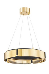 Tribeca round gold pendant with LED lighting - Pendants by Hudson Valley