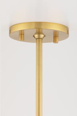 Zara cylindrical pendant in white linen 60cm