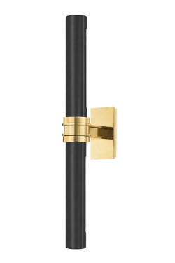 Baruch black and gold picture lighting - Picture lighting by Hudson Valley