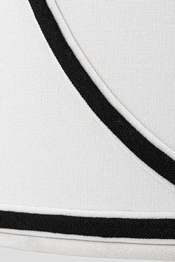 Suspension classique en lin blanc 60cm Zara