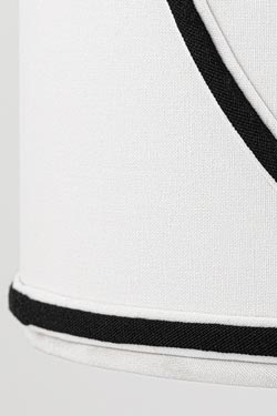 Suspension cylindrique en lin blanc 30cm Zara