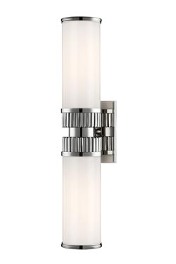 Harper polished nickel finish vertical wall light - Wall lights by Hudson Valley