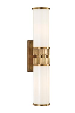Harper vertical wall light in aged brass - Wall lights by Hudson Valley