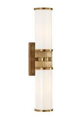 Harper vertical wall light in aged brass - Wall lights by Hudson Valley