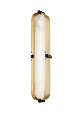 Tribeca gold wall lamp and alabaster diffuser