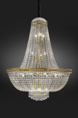 Balloon chandelier 20 lights and drops in Swarovski crystal - Chandeliers by Italamp