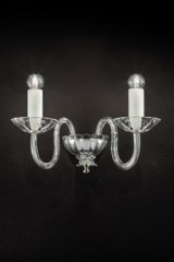 Evoque applique classique en cristal et verre - Applique by Italamp