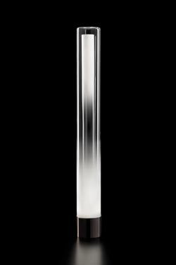 Gradient lampadaire cylindre de verre en dégradé de blanc - Lampadaire by Italamp