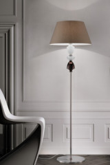 Lampadaire classique en métal et détails en cristal sculpté AMELIE - Lampadaire by Italamp