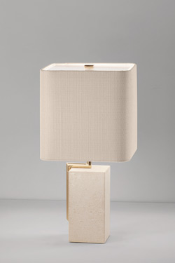 Lampe de table classique en marbre blanc Tinta - Lampe de table by Italamp