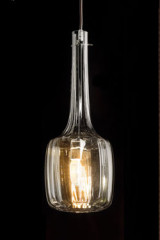 Bossanova pendant in smoke blown glass - Pendants by Italamp