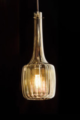 Bossanova taupe blown glass pendant - Pendants by Italamp