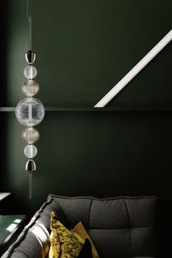 Greta Jewellery pendant with coloured crystal balls