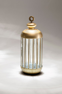 Golden bronze lantern lamp Fata Morgana small model - Table lamps by Italamp