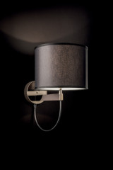 Lily gold metal and cylindrical shade wall lamp - Wall lights by Italamp