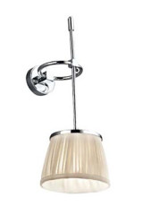 Applique suspendue Hector chrome et ivoire - Salle de bains by Jacques Garcia