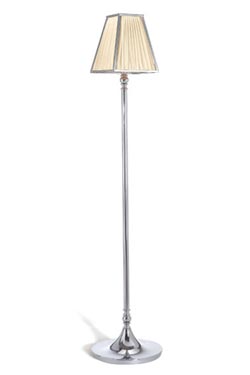 New Marengo reading lamp chrome and ivory silk - Floor lamps by Jacques Garcia