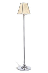 New Marengo reading lamp chrome and ivory silk - Floor lamps by Jacques Garcia