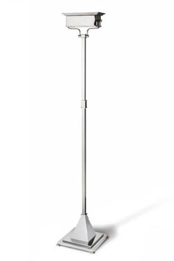 Freud lampadaire style classique bronze chromé forme rectangulaire - Lampadaire by Jacques Garcia