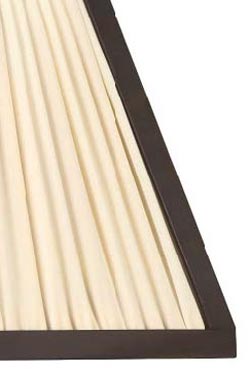New Dessais pendant in pyramid shape antique bronze and ivory silk