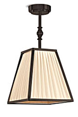 New Dessais pendant in pyramid shape antique bronze and ivory silk - Pendants by Jacques Garcia
