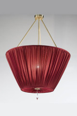 Red and gold pendant lamp Cocotte  - Pendants by Jacques Garcia
