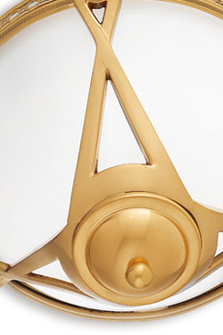 Plafonnier Art Déco Sarah chromé 